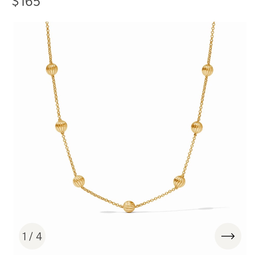 JULIE VOS Elegant Gold Beaded Necklace